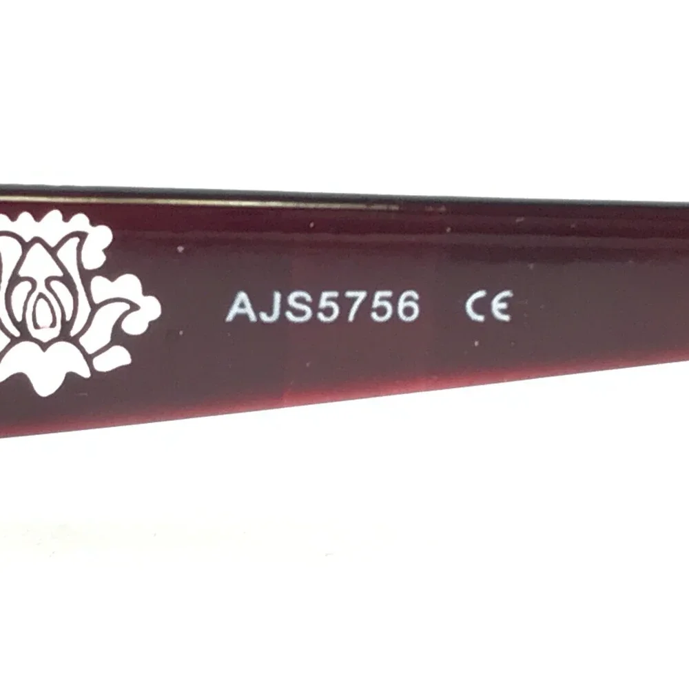 Jubilee Eyeglasses Frames JS5756 BURG CRYSTAL Red Clear Floral 51-17-140